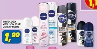 Risparmio Casa NIVEA DEO •ROLL-ON 50 ML •SPRAY 150ML offerta
