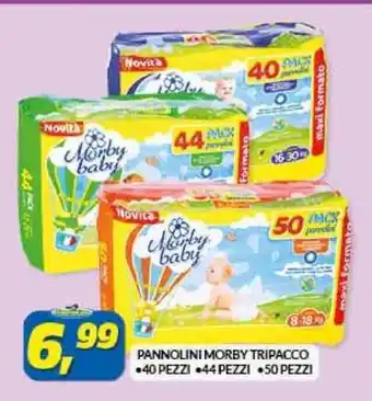 PANNOLINI MORBY TRIPACCO •40 PEZZI •44 PEZZI •50 PEZZI