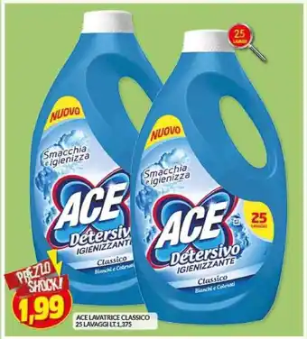 Risparmio Casa ACE LAVATRICE CLASSICO 25 LAVAGGI LT.1,375 offerta