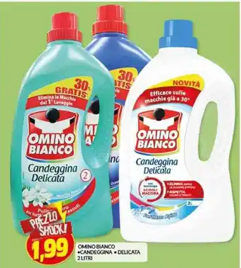 Risparmio Casa OMINO BIANCO •CANDEGGINA •DELICATA 2 LITRI offerta
