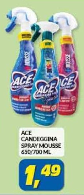 Risparmio Casa ACE CANDEGGINA SPRAY MOUSSE 650/700 ML offerta