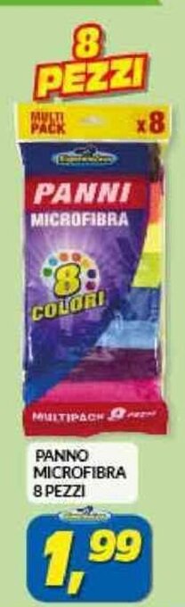 PANNO MICROFIBRA 8 PEZZI