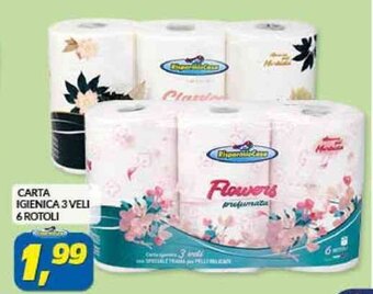 Risparmio Casa CARTA IGIENICA 3 VELI 6 ROTOLI offerta