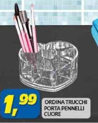 Risparmio Casa ORDINA TRUCCHI PORTA PENNELLI CUORE offerta