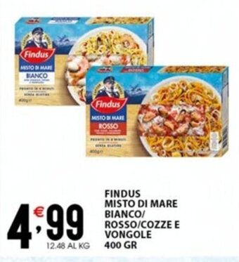 Sisa FINDUS MISTO DI MARE BIANCO/ ROSSO/COZZE E VONGOLE 400 GR offerta