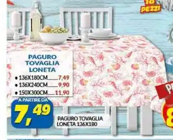 Risparmio Casa PAGURO TOVAGLIA LONETA 136X180 offerta
