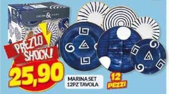 Risparmio Casa MARINA SET 12PZ TAVOLA offerta