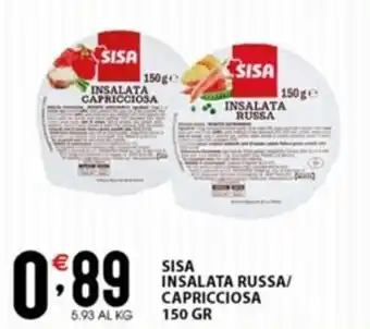 Sisa SISA INSALATA RUSSA/ CAPRICCIOSA 150 GR offerta