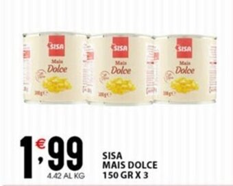 Sisa SISA MAIS DOLCE 150 GR X 3 offerta