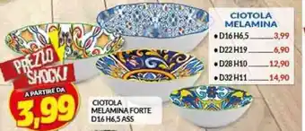 Risparmio Casa CIOTOLA MELAMINA FORTE D16 H6,5 ASS offerta