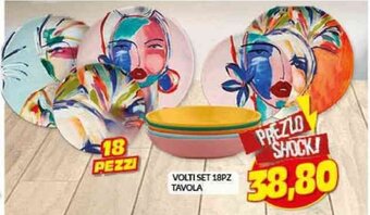 Risparmio Casa VOLTI SET 18PZ TAVOLA offerta