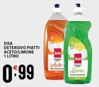 Sisa SISA DETERSIVO PIATTI ACETO/LIMONE 1 LITRO offerta