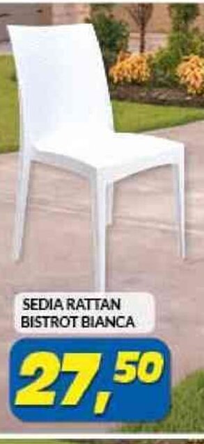 Risparmio Casa SEDIA RATTAN BISTROT BIANCA offerta