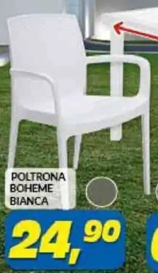 Risparmio Casa POLTRONA BOHEME BIANCA offerta