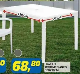 Risparmio Casa TAVOLO BOHEME BIANCO 150X90CM offerta