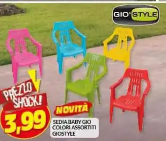 Risparmio Casa SEDIA BABY GIO COLORI ASSORTITI GIOSTYLE offerta