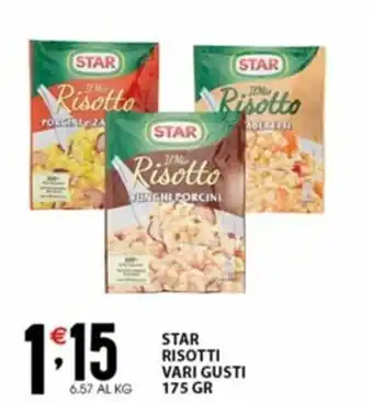 Sisa STAR RISOTTI VARI GUSTI 175 GR offerta