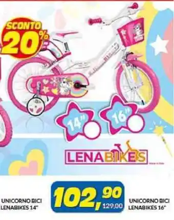 Risparmio Casa UNICORNO BICI LENABIKES 16" offerta