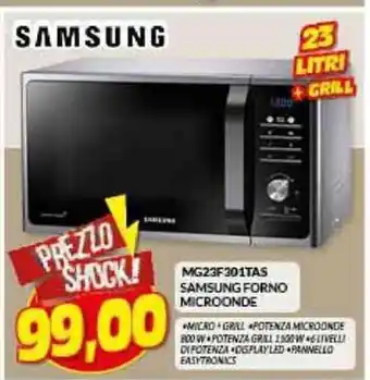 Risparmio Casa SAMSUNG MG23F301TAS SAMSUNG FORNO MICROONDE offerta
