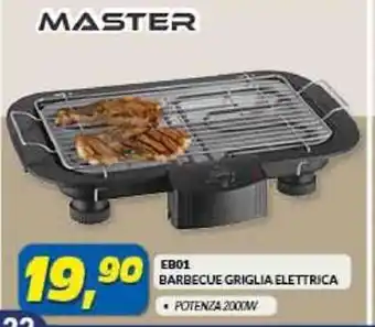 Risparmio Casa MASTER EB01 BARBECUE GRIGLIA ELETTRICA • POTENZA 2000M offerta