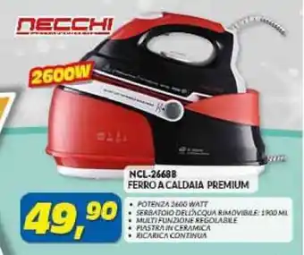 NECCHI NCL-26688 FERRO A CALDAIA PREMIUM
