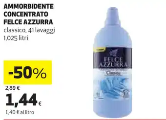 Coop Felce Azzurra Ammorbidente concentrato 41 lavaggi 1,025lt. offerta