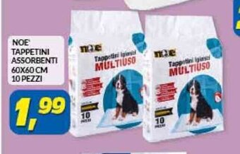 Risparmio Casa NOE TAPPETINI ASSORBENTI 60X60 CM 10 PEZZI offerta