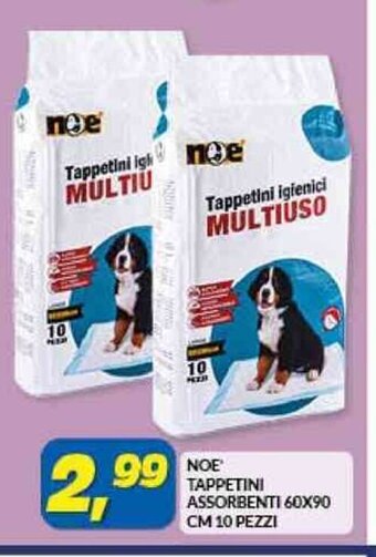Risparmio Casa NOE TAPPETINI ASSORBENTI 60X90 CM 10 PEZZI offerta