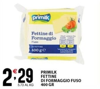 Sisa PRIMILK FETTINE DI FORMAGGIO FUSO 400 GR offerta