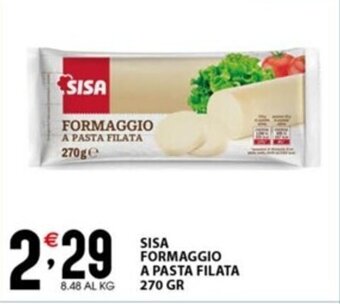 Sisa SISA FORMAGGIO A PASTA FILATA 270 GR offerta