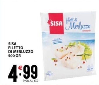 Sisa SISA FILETTO DI MERLUZZO 500 GR offerta
