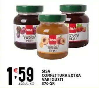 Sisa SISA CONFETTURA EXTRA VARI GUSTI 370 GR offerta