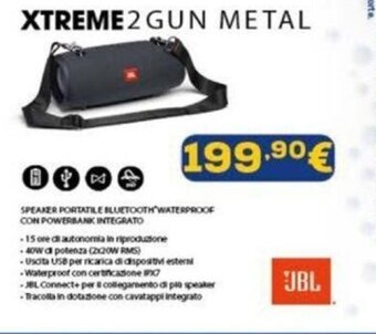 Euronics JBL XTREME 2 GUN METAL offerta