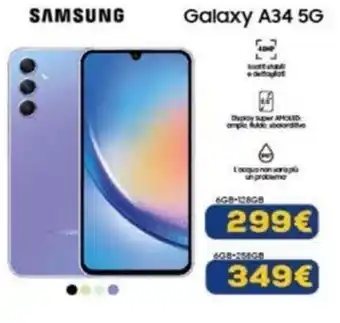 Euronics SAMSUNG Galaxy A34 5G 6GB-258GB offerta