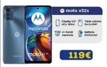 Euronics motorola moto e32s offerta