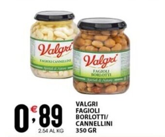 Sisa VALGRI FAGIOLI BORLOTTI/ CANNELLINI 350 GR offerta