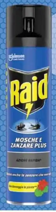 Carrefour Raid Mosche e Zanzare 400 ml offerta