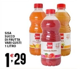 Sisa SISA SUCCO DI FRUTTA VARI GUSTI 1 LITRO offerta