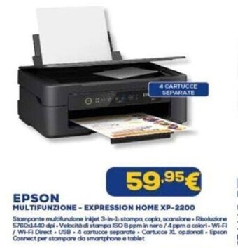 Euronics EPSON MULTIFUNZIONE - EXPRESSION HOME XP-2200 offerta