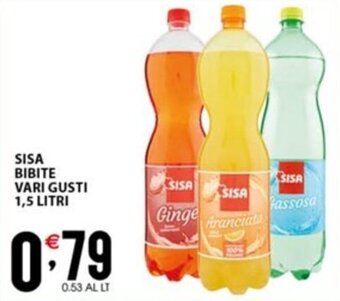 Sisa SISA BIBITE VARI GUSTI 1,5 LITRI offerta