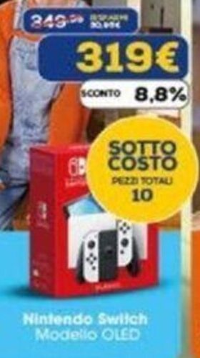 Euronics Nintendo Switch Modello OLED offerta