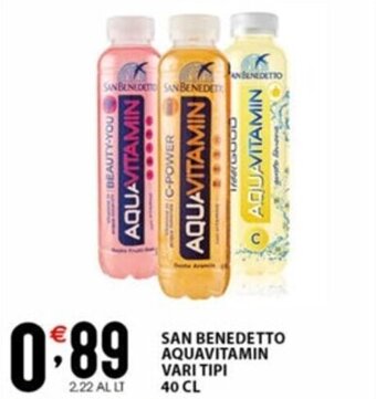 Sisa SAN BENEDETTO AQUAVITAMIN VARI TIPI 40 CL offerta