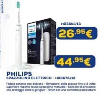 Euronics PHILIPS SPAZZOLINO ELETTRICO - HX3673/13 offerta