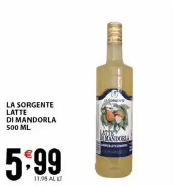 Sisa LA SORGENTE LATTE DI MANDORLA 500 ML offerta