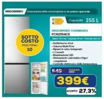 Euronics FRIGORIFERO COMBINATO FCN255ACE offerta
