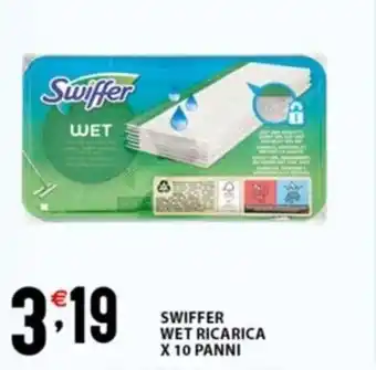 Sisa SWIFFER WET RICARICA X 10 PANNI offerta