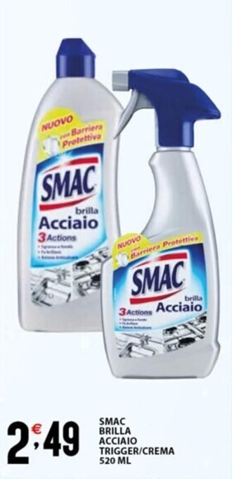 SMAC BRILLA ACCIAIO TRIGGER/CREMA 520 ML