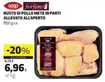 Coop Busto di Pollo Meta in Parti Allevato All'Aperto 850g