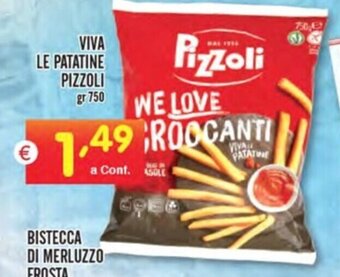 VIVA LE PATATINE PIZZOLI gr 750