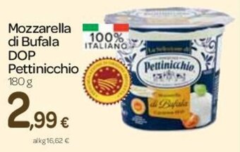 Carrefour Express Mozzarella di Bufala DOP Pettinicchio 180 g offerta